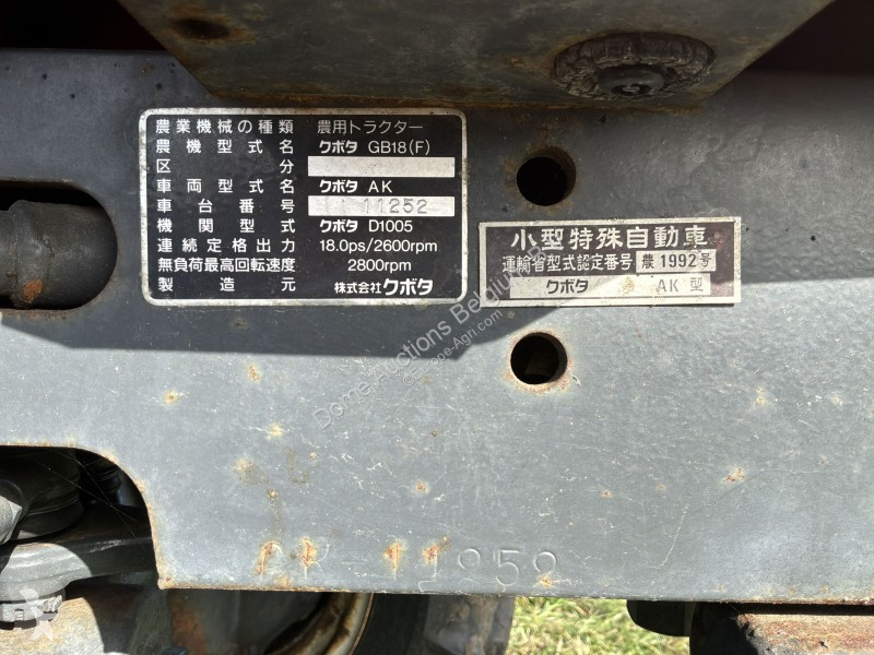 Tractor Kubota Granbia GB18F