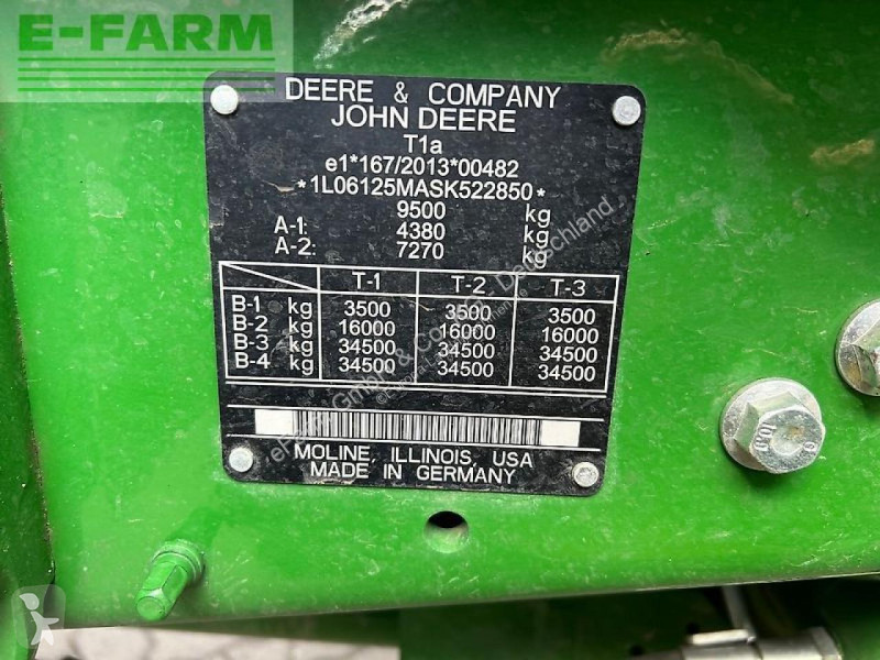 Landbrugstraktor John Deere  6m 125