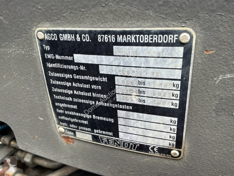Fendt 930 tractor
