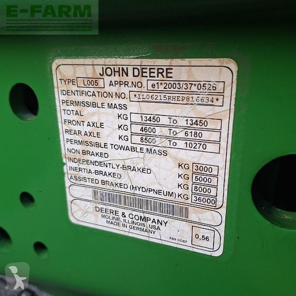 Landbrugstraktor John Deere  6215r auto powr...