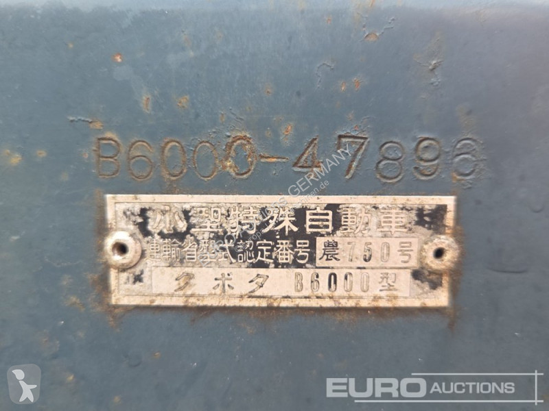 Tractor agrícola Kubota B6000