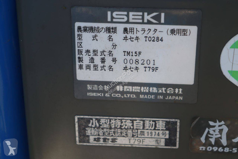 Tractor agrícola Iseki TM15F