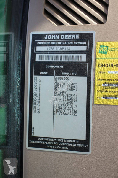Tractor John Deere 6610