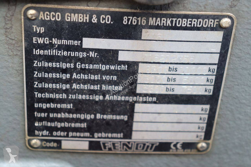 Tracteur agricole Fendt Vario Favorit 716