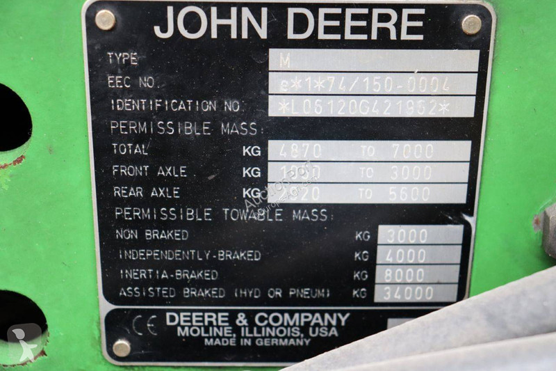 Tractor John Deere 6120