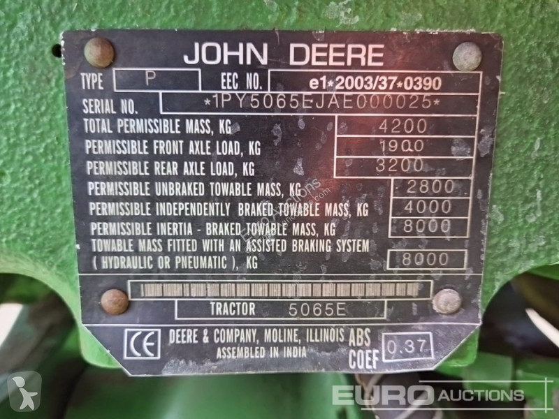 Tracteur agricole  5065E