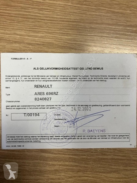 Zemědělský traktor Renault Ares 696 RZ