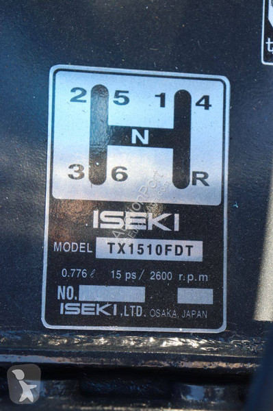 Tractor agrícola Iseki TX1510FDT