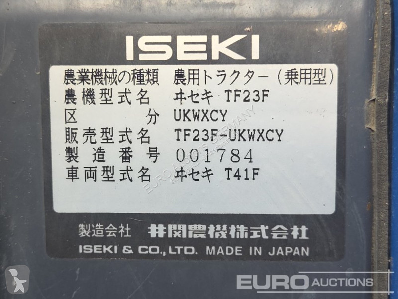 Tracteur agricole Iseki TF23F