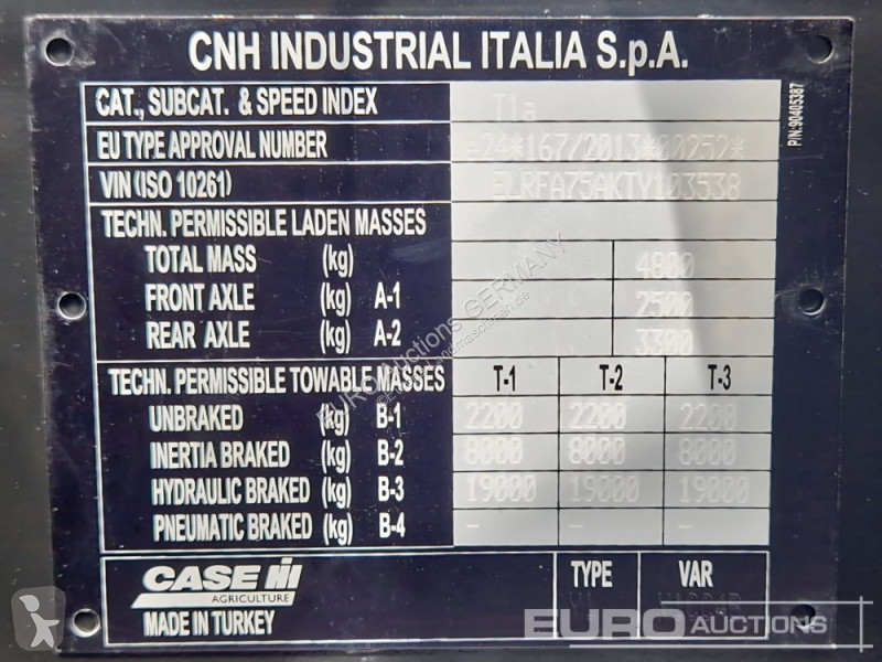 Tractor Case IH Farmhall 75A