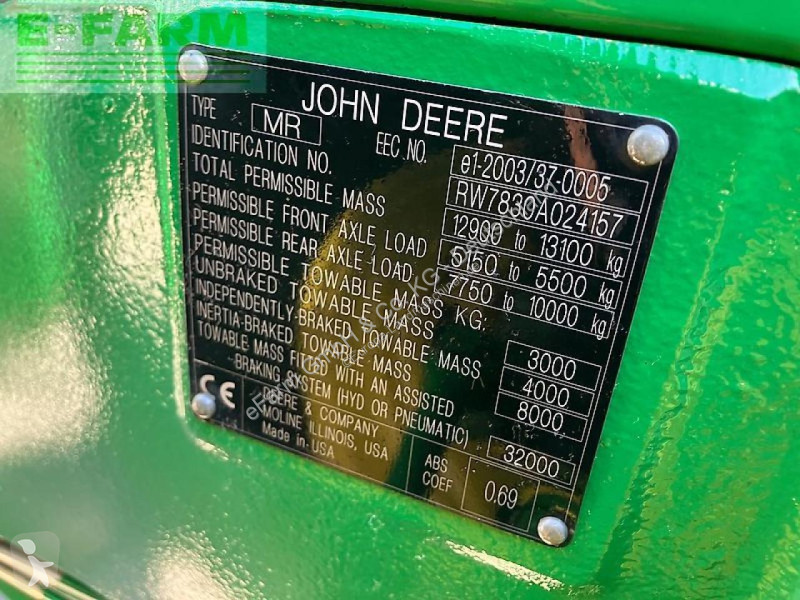 Landbrugstraktor John Deere  7830 premium *auto...