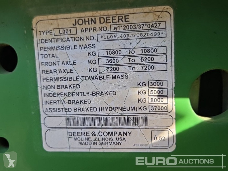 Tracteur agricole John Deere 6145R