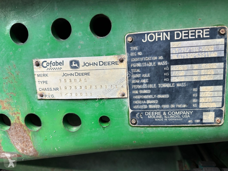 Tractor John Deere 7530