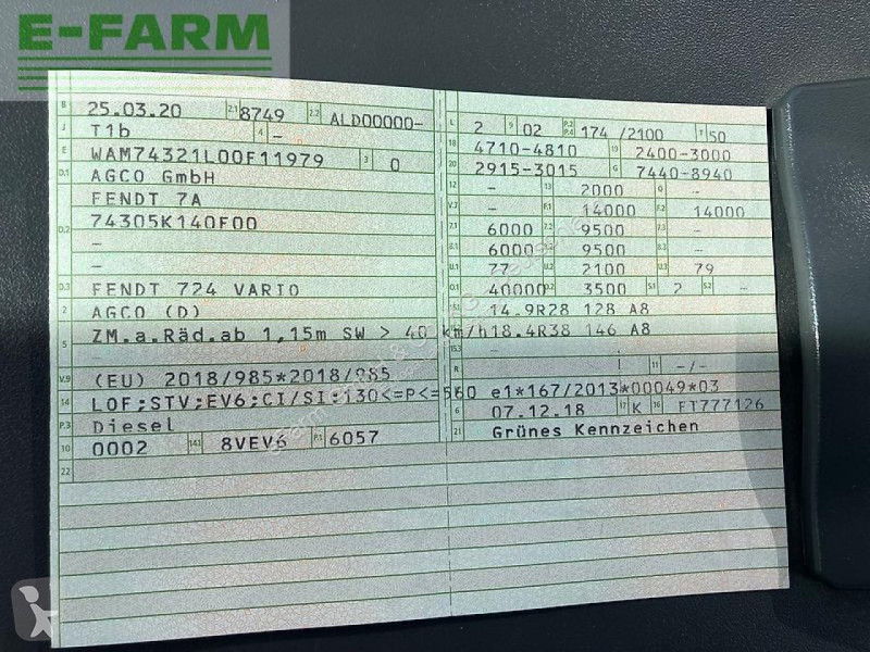 Landbrugstraktor Fendt  724 s4 profi plus *rtk*