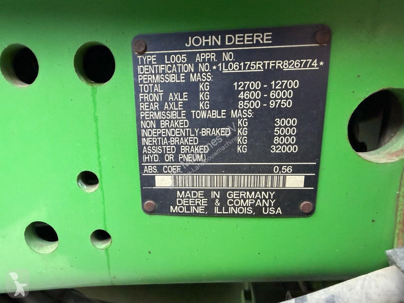 Tracteur agricole John Deere 6175R
