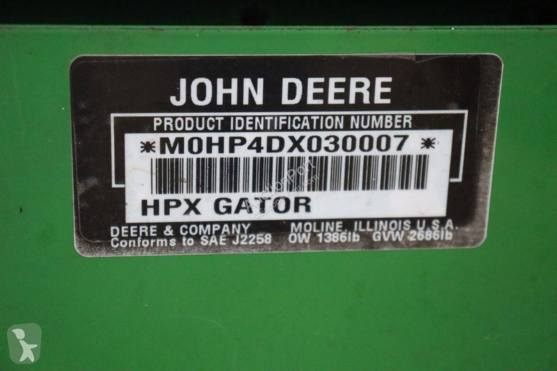 Tractor agrícola John Deere Gator HPX