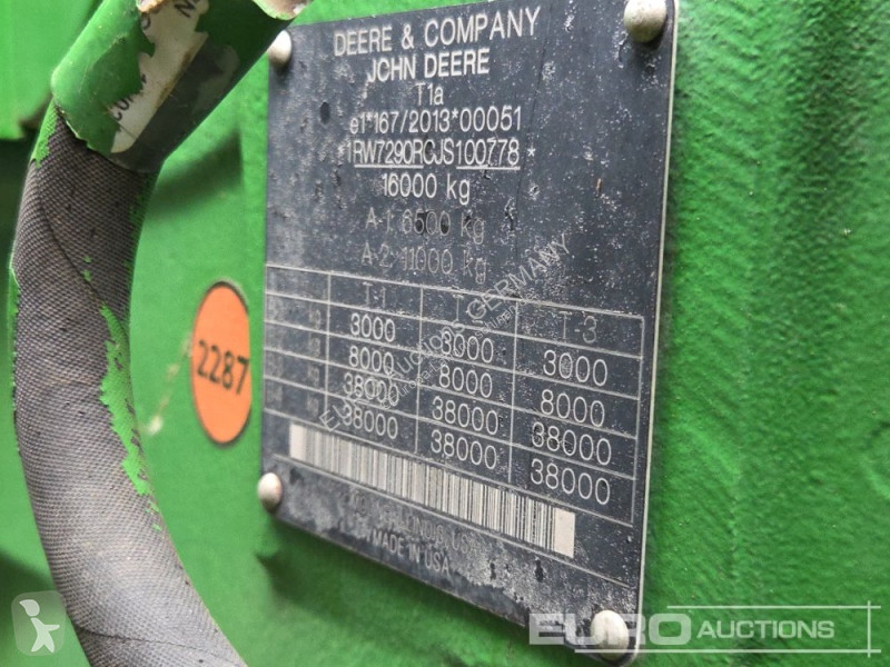 Tracteur agricole John Deere 7290R