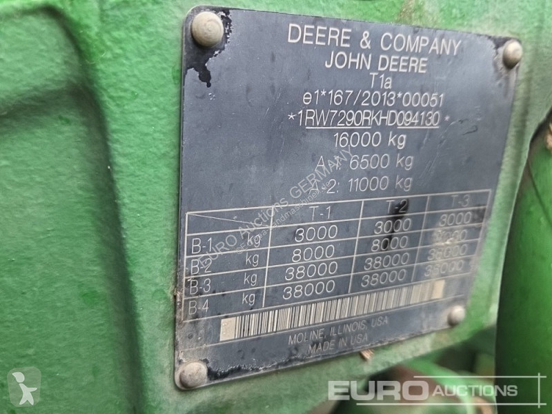 Tracteur agricole John Deere 7290R