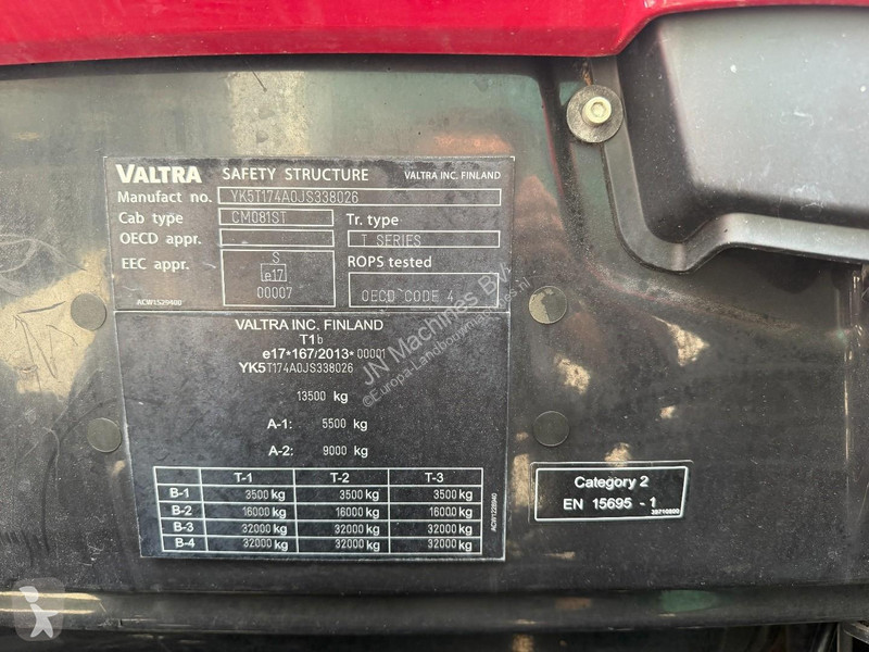 Ciągnik Valtra T 174 GOOD TIRES