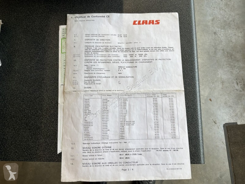 Tracteur agricole Claas Arion 640 Cis