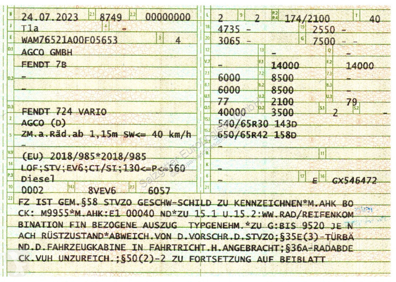 Landbrugstraktor Fendt 724 Vario Ackerschlepper...