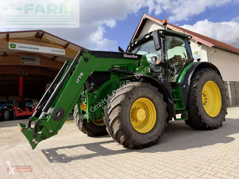 Landbrugstraktor John Deere  6215 r mit frontlader