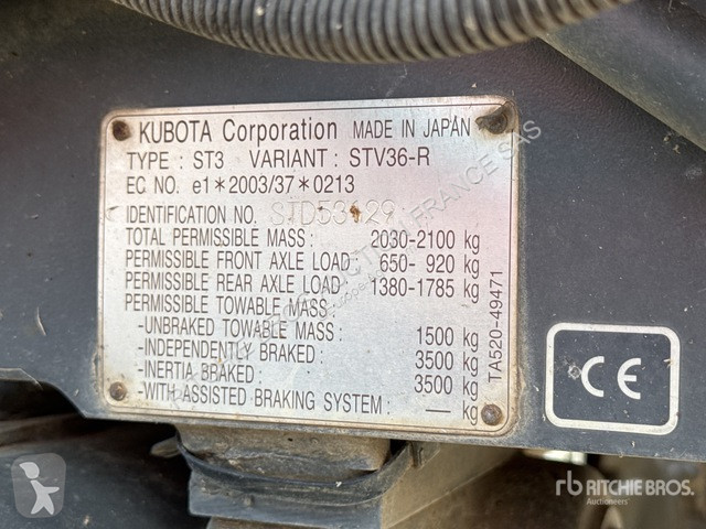 Tractor Kubota  STV36R