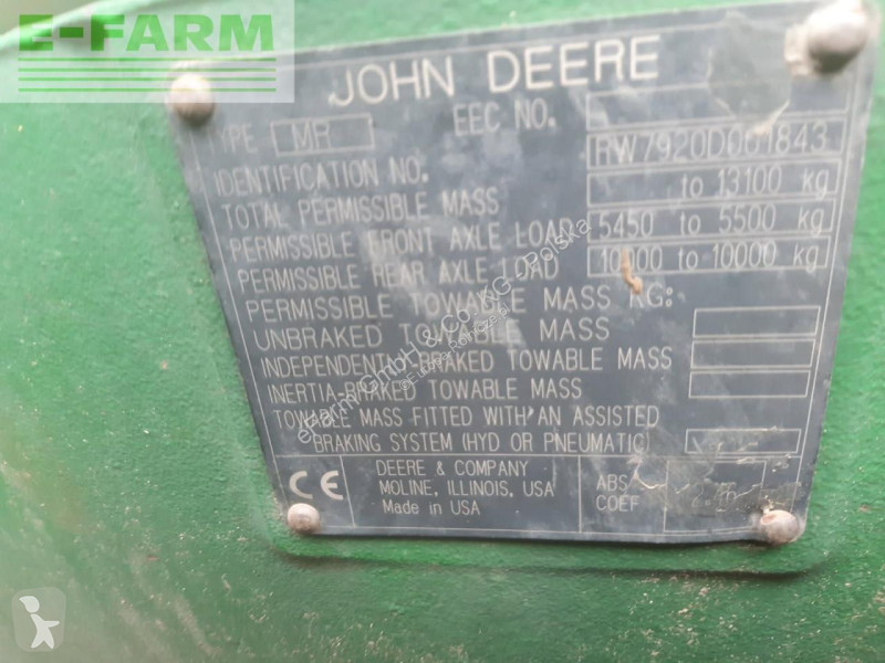 Tracteur agricole John Deere  7920