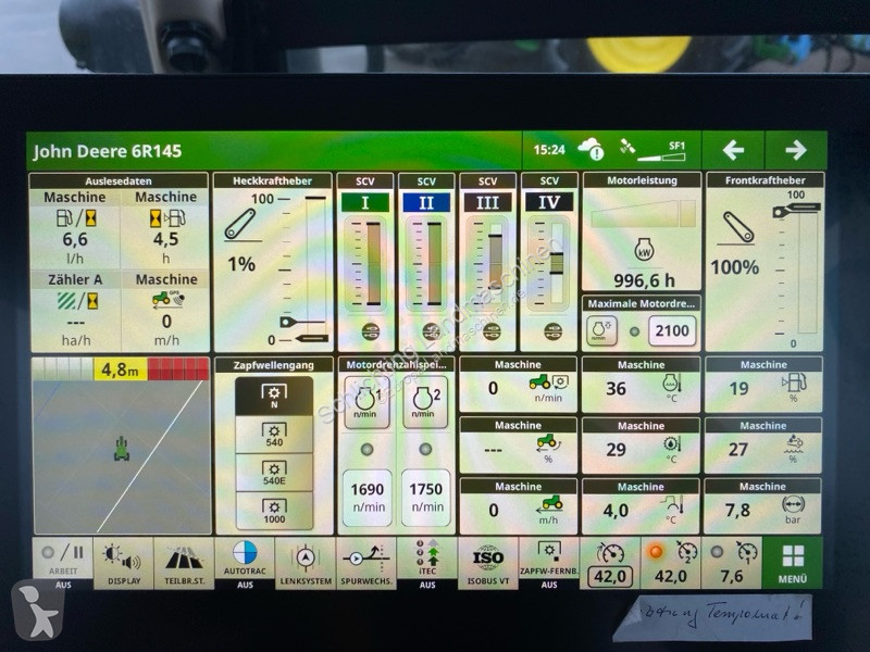 Tractor agrícola John Deere 145