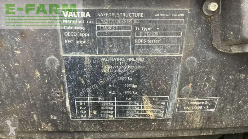 Landbrugstraktor Valtra  t 214 v smarttouch