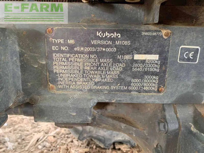 Landbrugstraktor Kubota  m108s