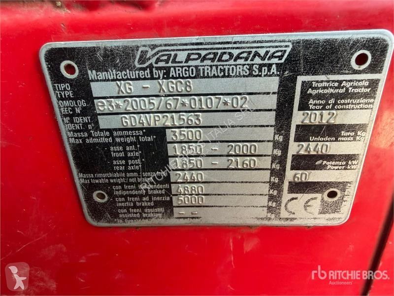 Сільськогосподарський трактор Valpadana 9695...