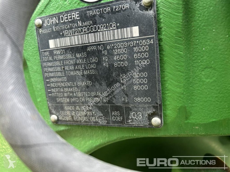 Tractor John Deere 7270R
