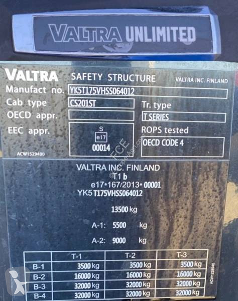 Valtra T175/Versu UNLIMITED Origine Françaises...