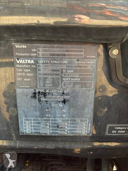 Valtra T 254 VERSU Origine Française Non...