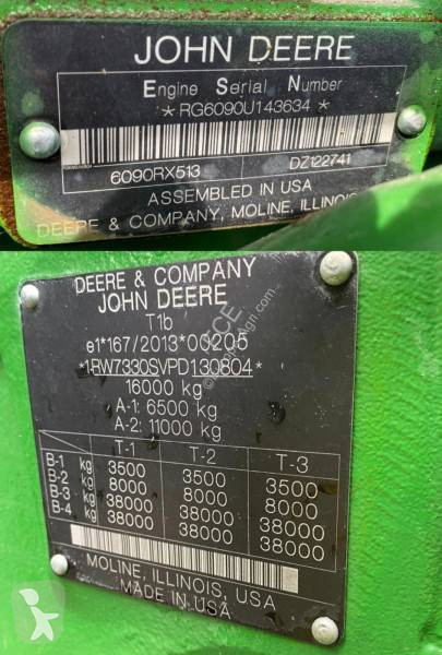 Lantbrukstraktor John Deere 7R330...