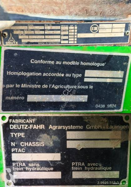 Tracteur agricole Deutz-Fahr AGROPLUS...