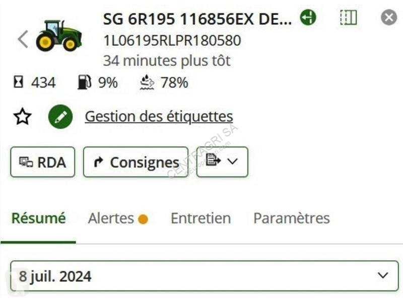 Tractor John Deere 6R 195