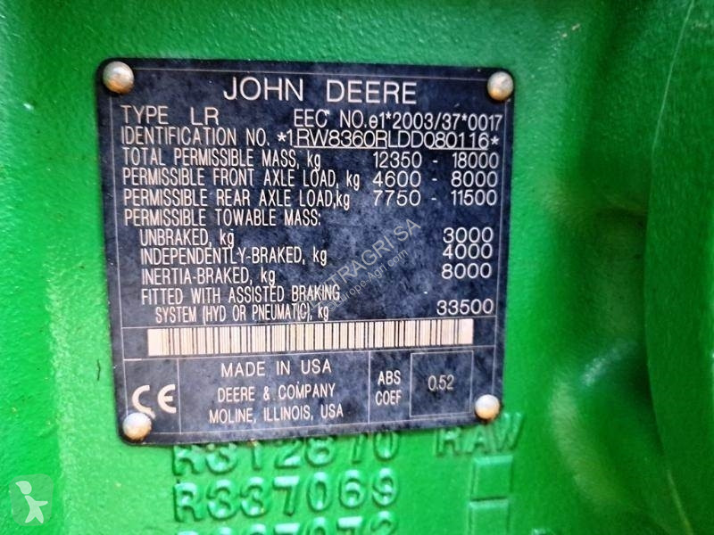 Tractor John Deere 8360R