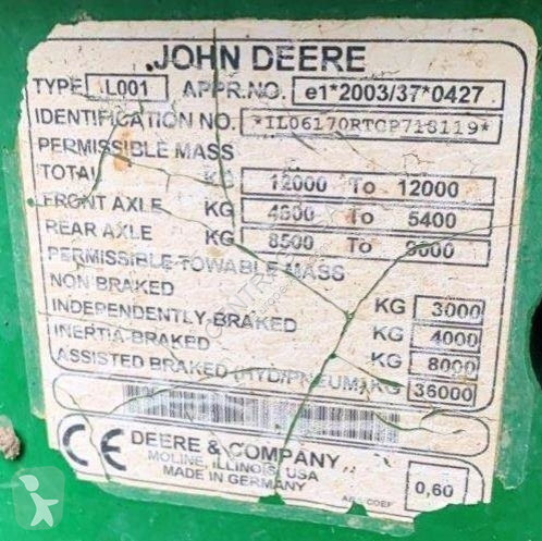 Tractor agrícola John Deere 6170R