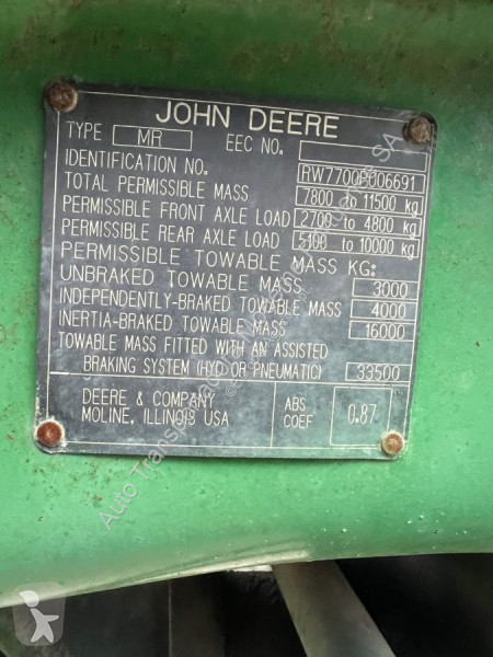Tractor John Deere  7700