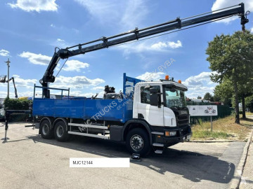 Camion Scania P P410 6x4 + CRANE HIAB 166 ES-4 - RETARDER - ROTATOR - PLATFORM 6