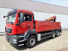 MAN flatbed truck TGS 26.400 6x4 BB TGS 26.400 6x4 BB mit Heckkran Palfinger PK 18001, Hochsitz
