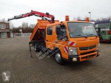 Camião Mitsubishi 7C15D Kipper Kran Fassi Funk tri-basculante usado