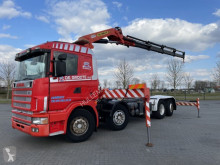 Camion Scania R144.460 8x2 WITH PALFINGER PK35000C K4 YEAR 2000 porte containers occasion