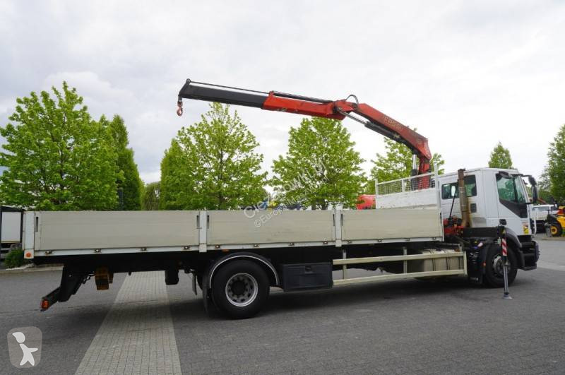 Grúa Iveco STRALIS 19.310 E6 / Flatbed 19 EPAL...