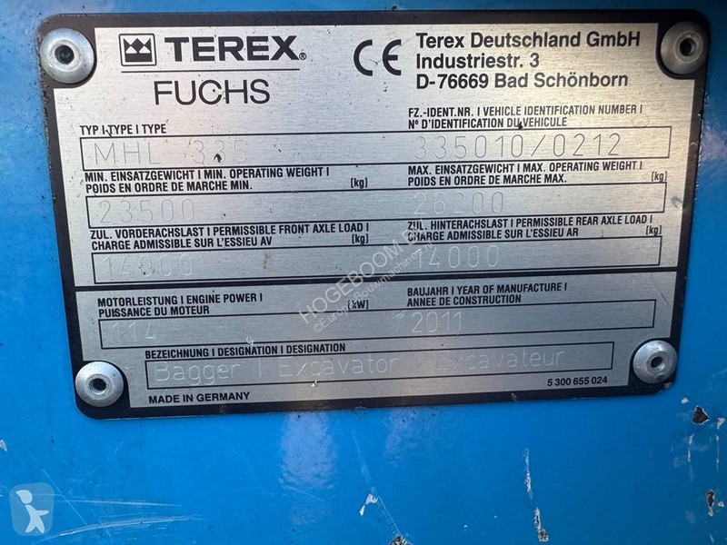 Grua Fuchs MHL 335