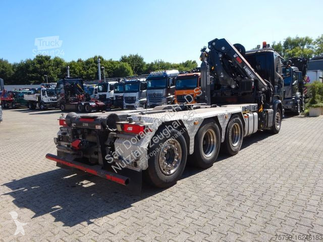 Camion Scania R490 Abroller + HIAB 302E-6...