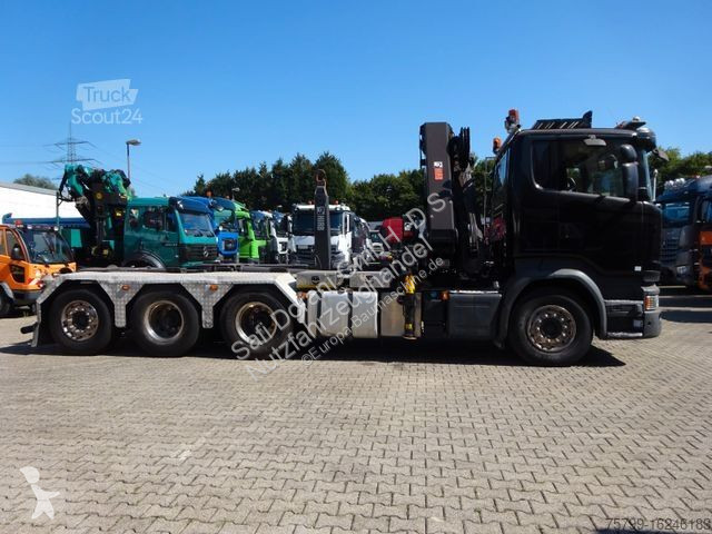 Camion Scania R490 Abroller + HIAB 302E-6...
