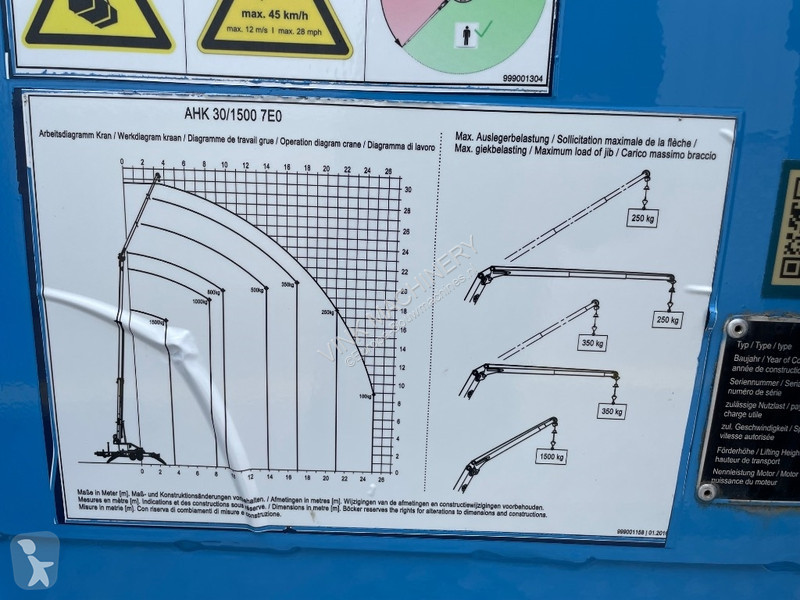 Grua Böcker AHK 30/1500